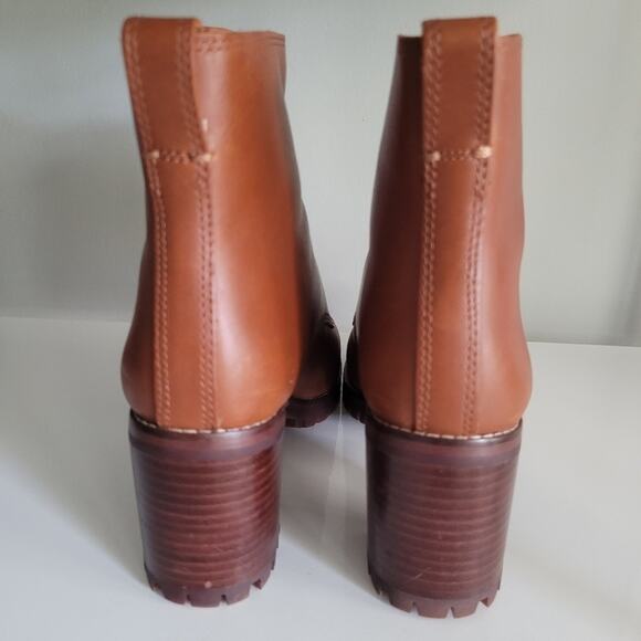 Madewell The Alyce Zip-Front Lugsole Boot in Dried Maple Caramel Brown -Size 7.5 - Picture 4 of 15